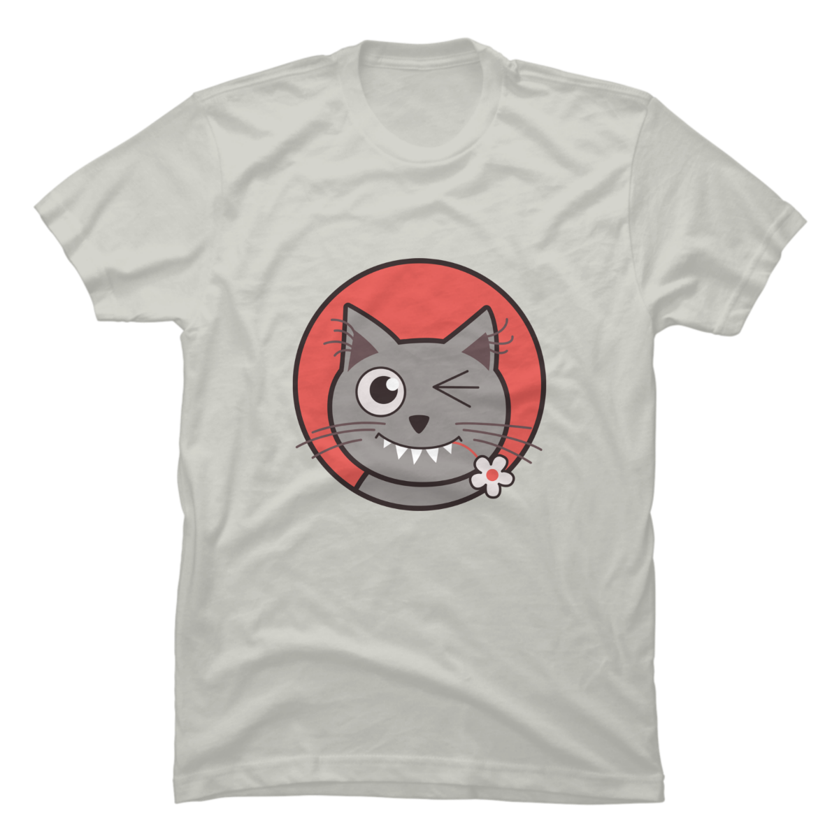 winking cat shirt
